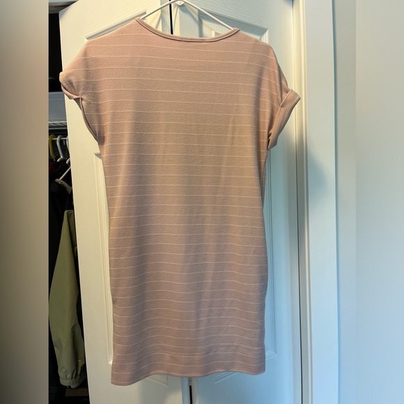 Deer Apple Pink Striped tshirt dress. Size small. - Picture 4 of 4